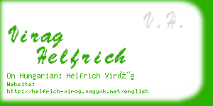 virag helfrich business card